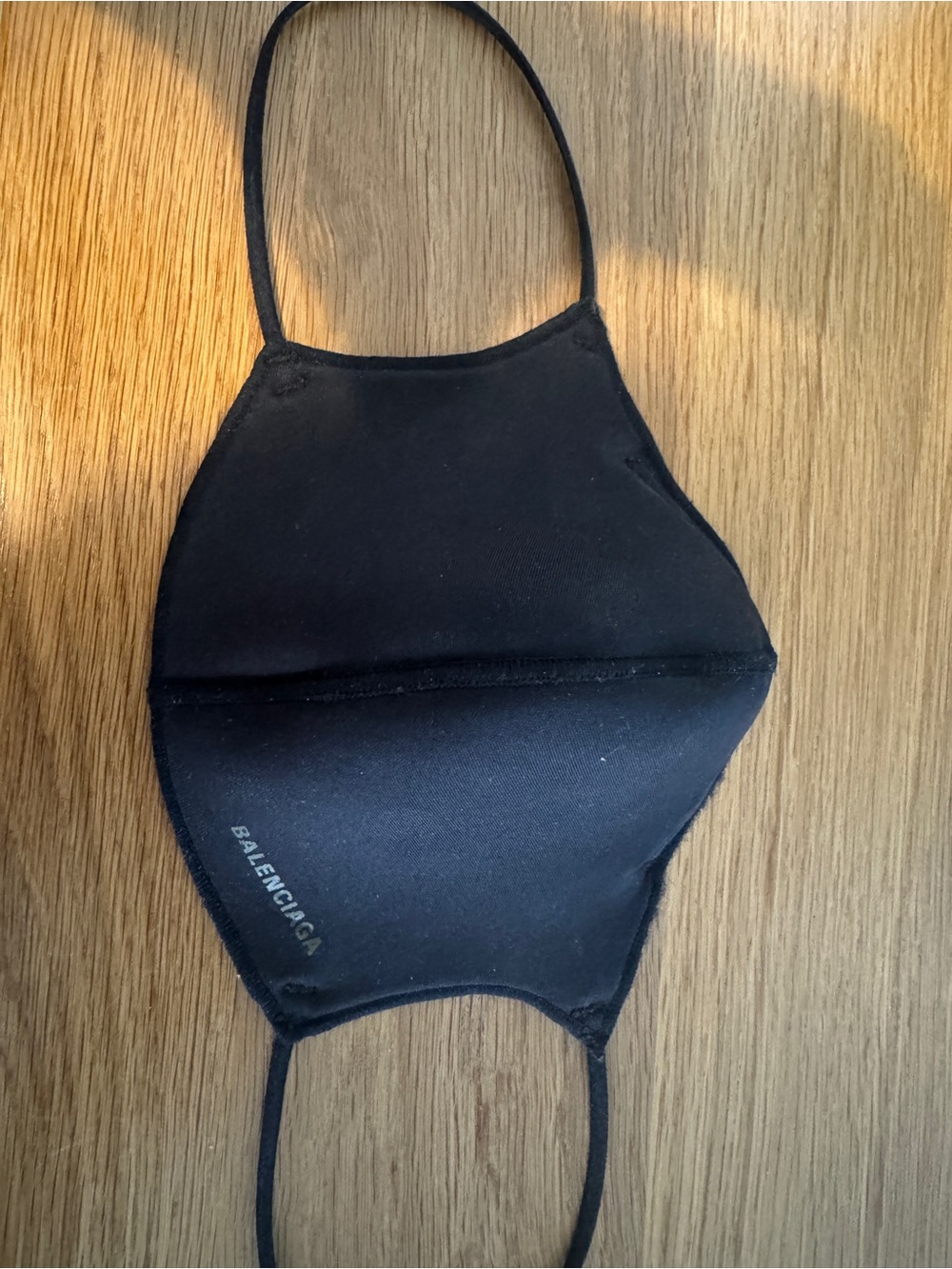 Balenciaga Black Double-Layer Face Covering